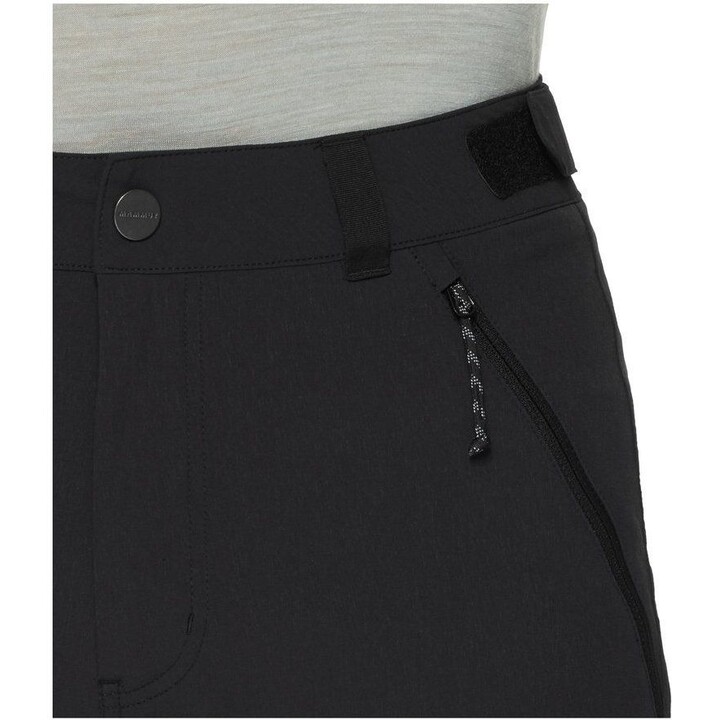 Calças de caminhada Mammut Runbold IV com pernas destacáveis, pretas, tamanho L, 632414