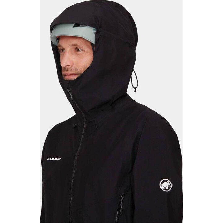 Chaqueta con capucha Mammut Crater IV HS, negra, talla L, 531642