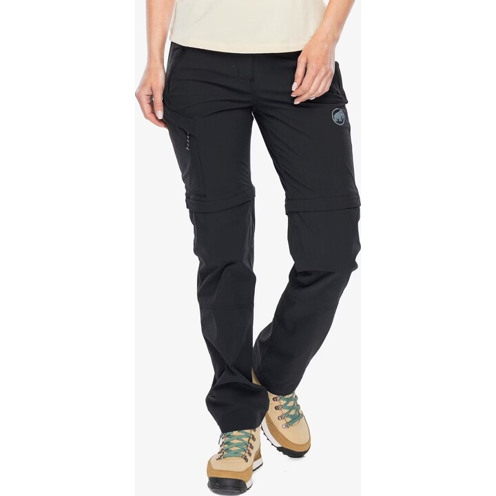 Pantalones de senderismo Mammut Runbold IV Zip Off, negros, talla XS, 632446