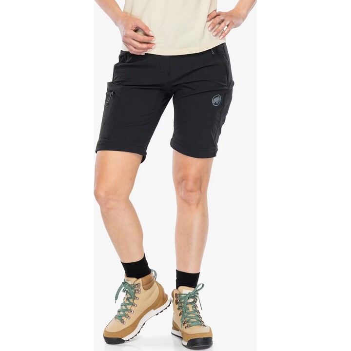 Pantalones de senderismo Mammut Runbold IV Zip Off, negros, talla XS, 632446