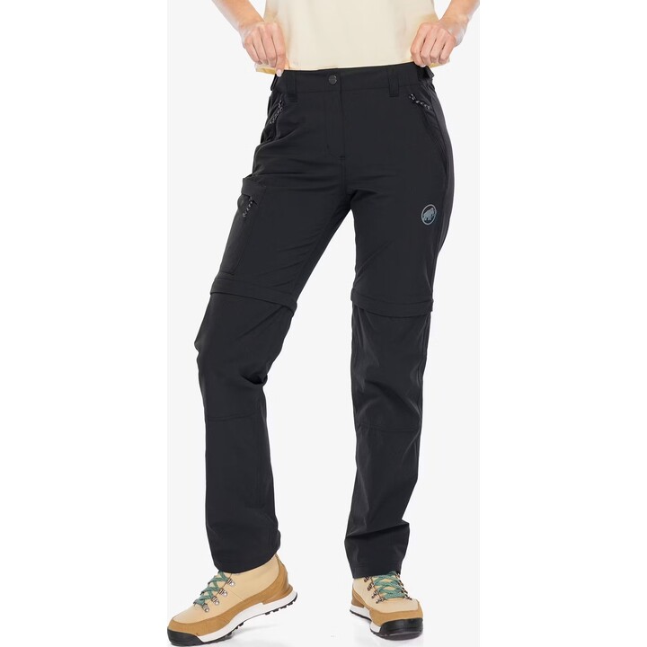 Pantalones de senderismo Mammut Runbold IV Zip Off, negros, talla XS, 632446