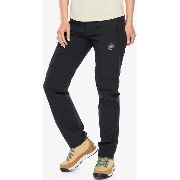 Pantalones de senderismo Mammut Runbold IV Zip Off, negros, talla XS, 632446