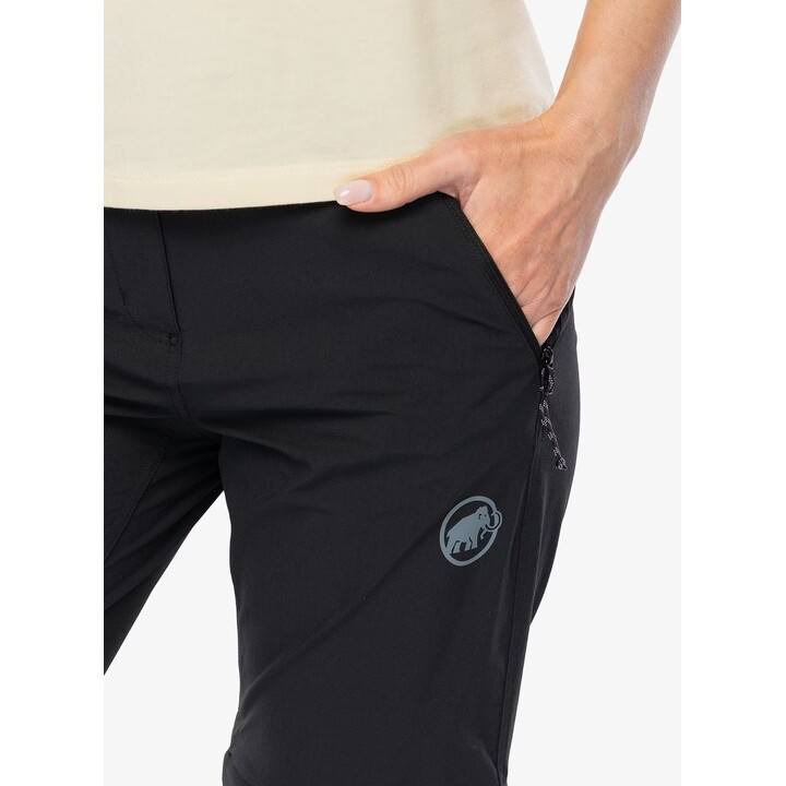 Pantalones de senderismo Mammut Runbold IV Zip Off, negros, talla XS, 632446