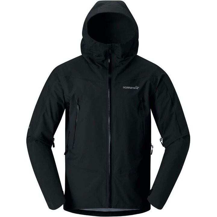 Chaqueta Gore-Tex Norrona Falketind, color caviar, talla S, 583464