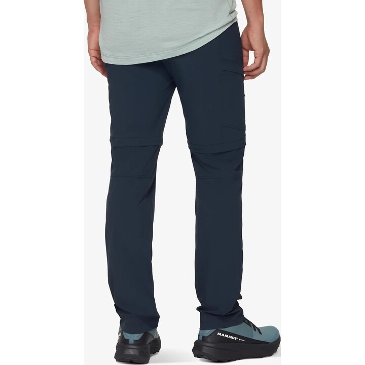 Pantalones de senderismo Mammut Runbold IV con perneras desmontables, azul marino, talla M, 680138