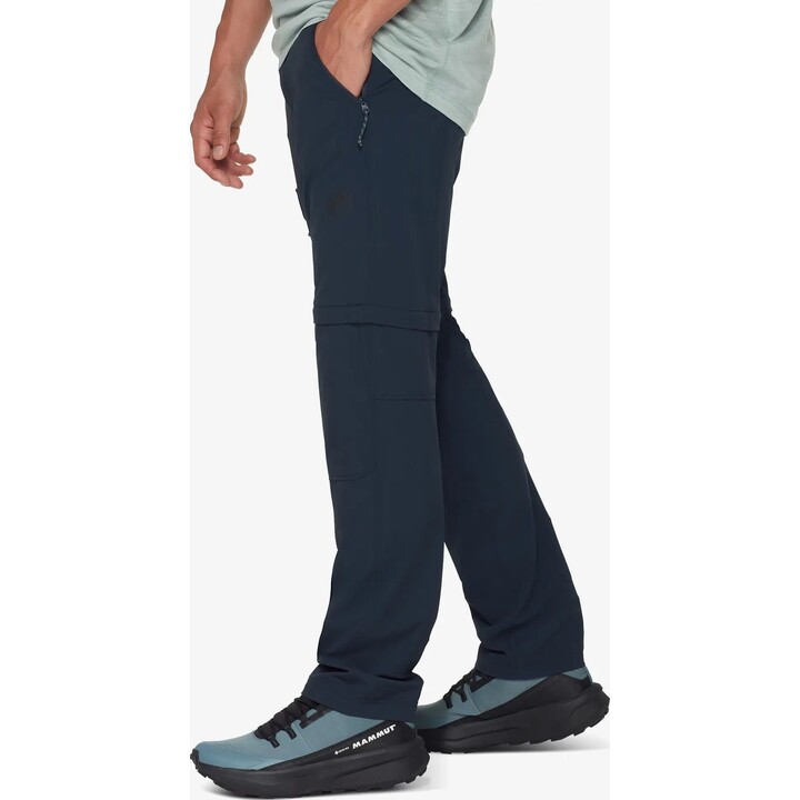 Pantalones de senderismo Mammut Runbold IV con perneras desmontables, azul marino, talla M, 680138