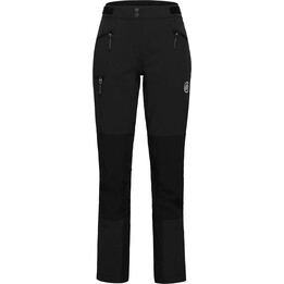 Pantalones de montaña Mammut Courmayeur SO para mujer, negros, talla S, 726951