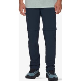 Pantalones de senderismo Mammut Runbold IV con perneras desmontables, azul marino, talla L, 632419