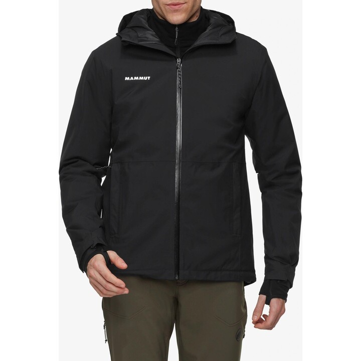 Chaqueta con capucha Mammut Linard HS Thermo, negra, talla XL, 679157