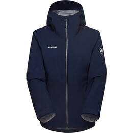 Casaco com capuz Mammut Linard Guide HS para mulher, azul marinho, 632128