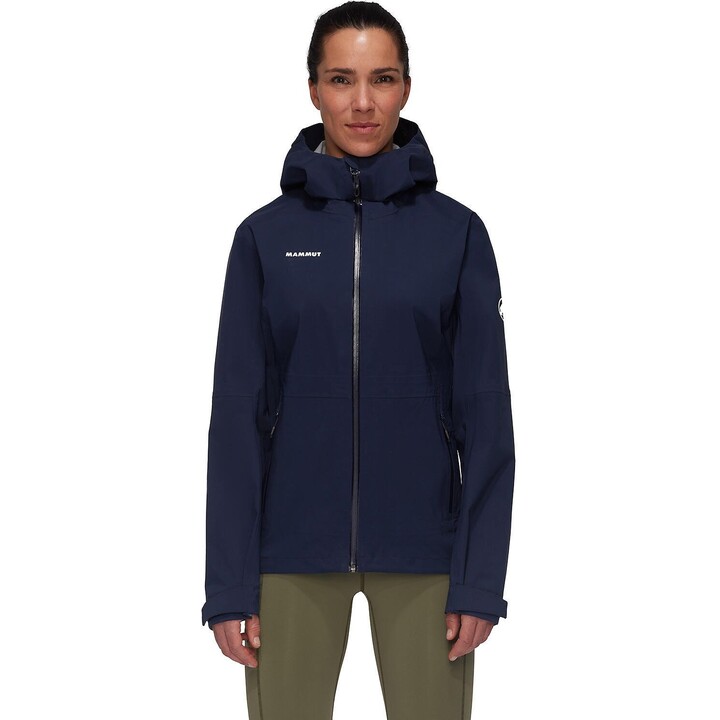 Chaqueta con capucha Mammut Linard Guide HS para mujer, azul marino, 632128