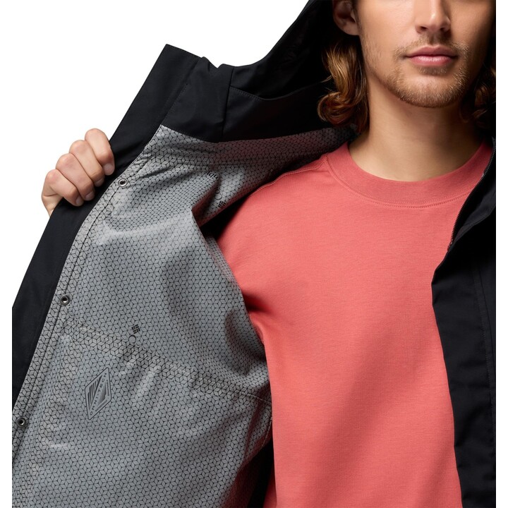 Chaqueta Shell de Columbia Street Heights, negra, talla XL, 730424