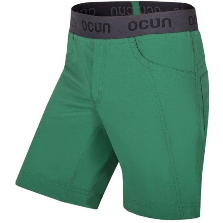 Pantalones cortos de escalada Ocun Mania Shorty, verde oscuro, talla S, 707579