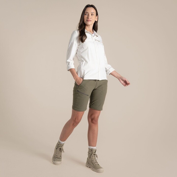 Craghoppers NosiLife Pro III Convertible Damenhose, Farbe: Wild Olive, Größe XS, Artikelnummer 696015