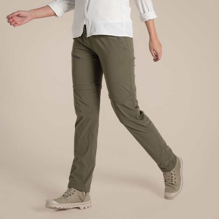 Craghoppers NosiLife Pro III Convertible Womens Pants Wild Olive Size XS 696015