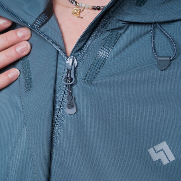 Chaqueta de membrana Alpinus Selenga para mujer - gris/verde salvia talla: s