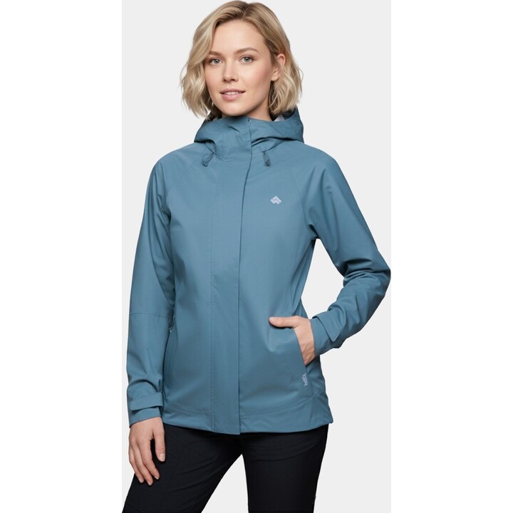 Chaqueta con membrana Alpinus Selenga para mujer, gris/verde salvia, talla M, 742471