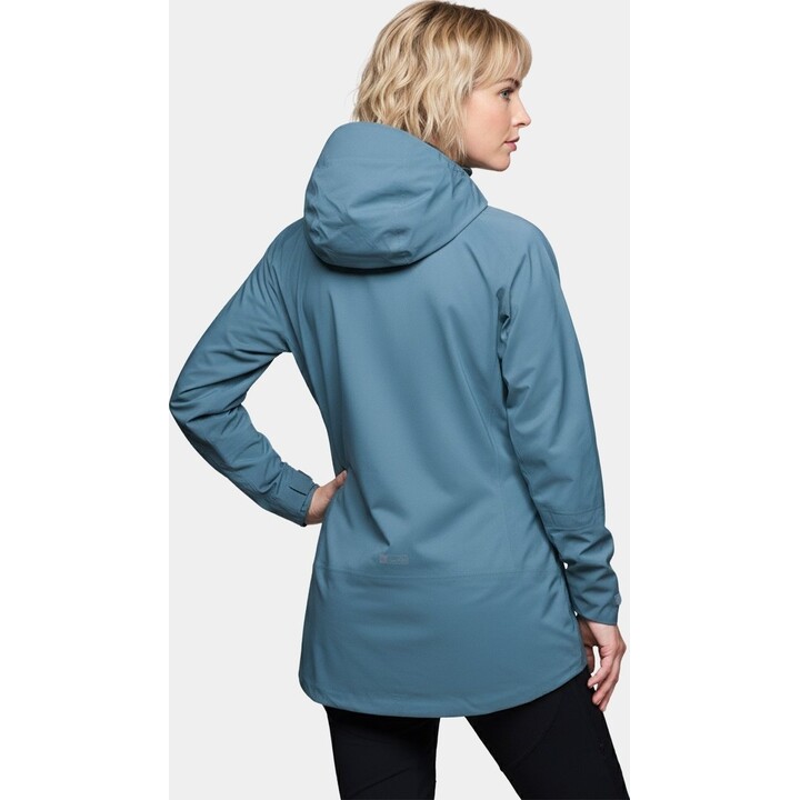 Chaqueta con membrana Alpinus Selenga para mujer, gris/verde salvia, talla M, 742471