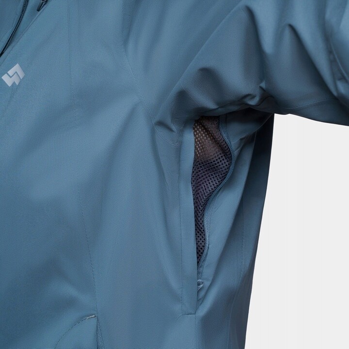 Chaqueta con membrana Alpinus Selenga para mujer, gris/verde salvia, talla M, 742471