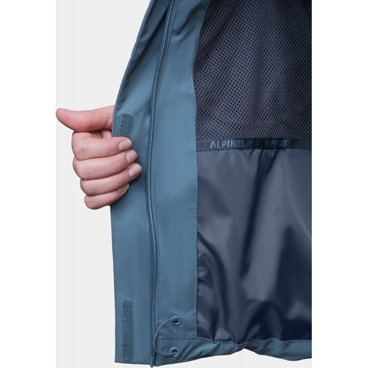 Chaqueta con membrana Alpinus Selenga para mujer, gris/verde salvia, talla M, 742471