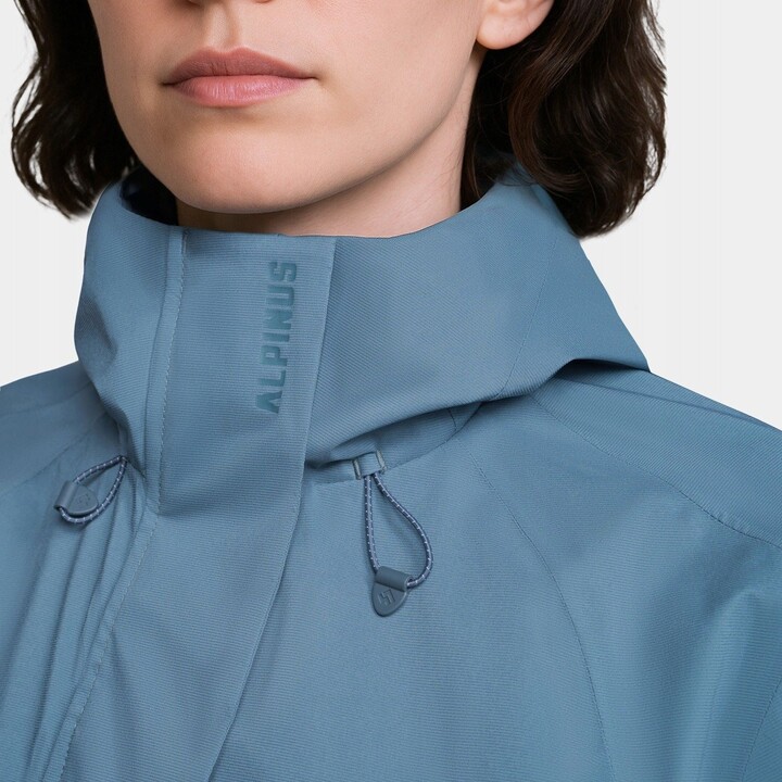 Chaqueta con membrana Alpinus Selenga para mujer, gris/verde salvia, talla M, 742471