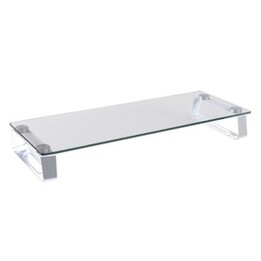 Monitorständer aus Glas für Tischplatten, max. 20 kg