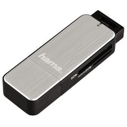 Lector de tarjetas SD/microSD USB 3.0 plateado