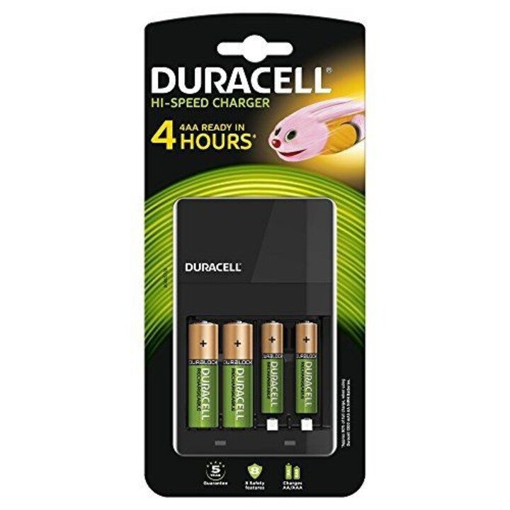 Caricabatterie Duracell CEF1 4 + 2xAA/LR6 + 2xAAA/LR