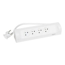 LEGRAND 4x2P+Z corner power strip 1 m white