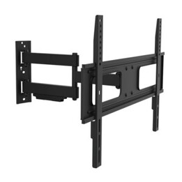 Suporte de parede para TV, inclinação de 37 a 70°, giro, capacidade máxima de 50 kg.