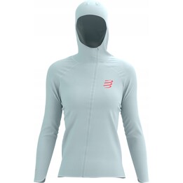 Chaqueta impermeable Compressport Hurricane 10/10 para mujer, color gris amanecer, talla M, 663558