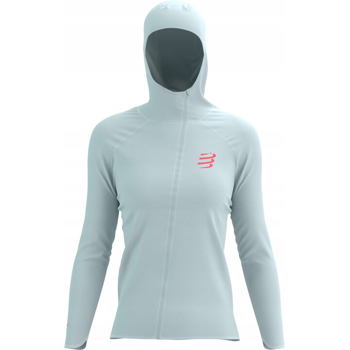 Chaqueta impermeable Compressport Hurricane 10/10 para mujer, color gris amanecer, talla M, 663558
