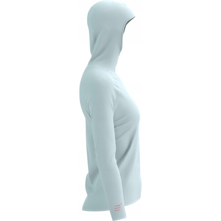 Chaqueta impermeable Compressport Hurricane 10/10 para mujer, color gris amanecer, talla M, 663558