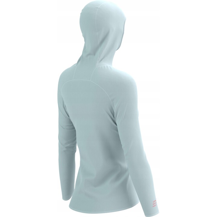 Chaqueta impermeable Compressport Hurricane 10/10 para mujer, color gris amanecer, talla M, 663558