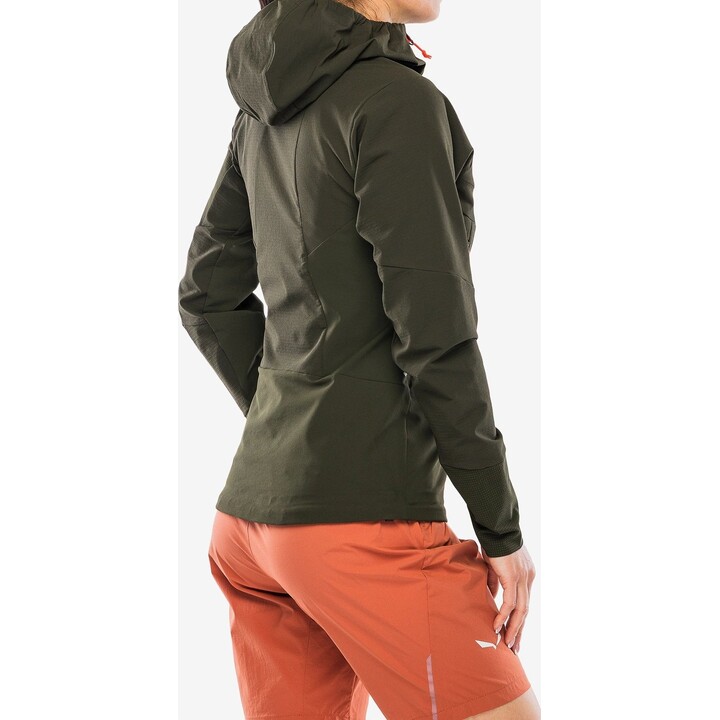 Chaqueta softshell Salewa Agner Dst para mujer, verde oliva oscuro, talla XS, 725412