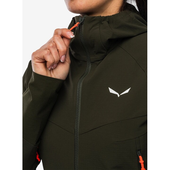 Chaqueta softshell Salewa Agner Dst para mujer, verde oliva oscuro, talla XS, 725412