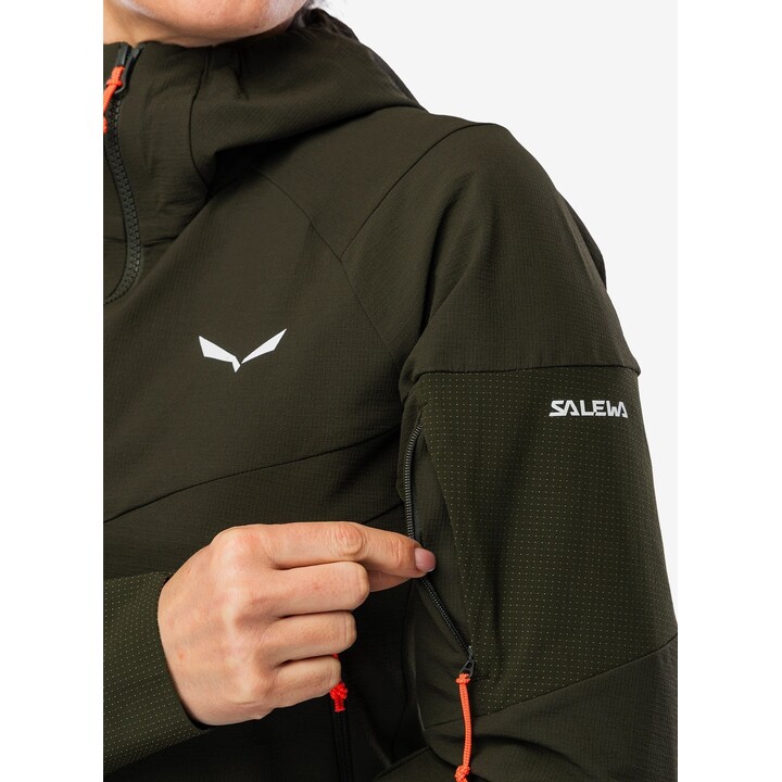 Chaqueta softshell Salewa Agner Dst para mujer, verde oliva oscuro, talla XS, 725412