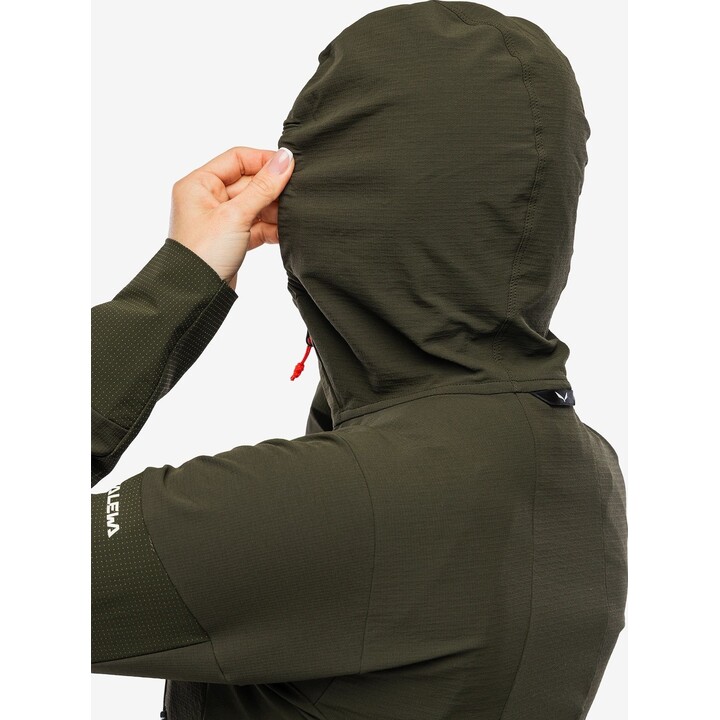 Chaqueta softshell Salewa Agner Dst para mujer, verde oliva oscuro, talla XS, 725412