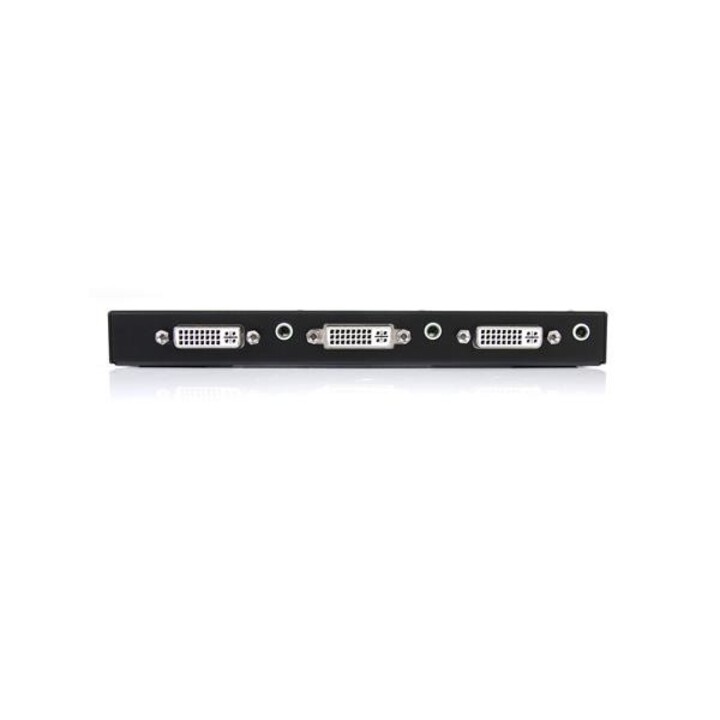 STARTECH.com ST122DVIA Divisor de vídeo DVI de 2 puertos con audio, negro