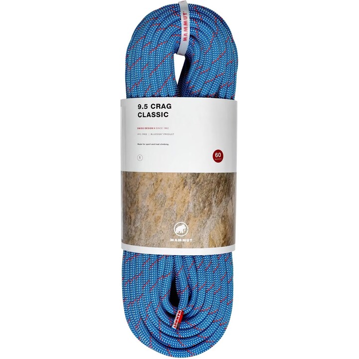 Cuerda Mammut 9.5 Crag Classic 632343, 60 m, blanco/azul