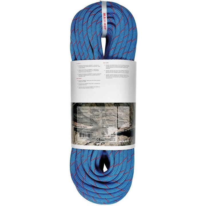 Cuerda Mammut 9.5 Crag Classic 632343, 60 m, blanco/azul