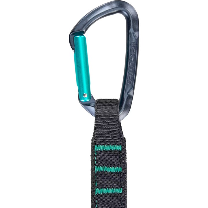 Juego de cintas exprés Skylotec Lime Set NY Pro 727431, paquete de 6, 12 cm, antracita / aguamarina