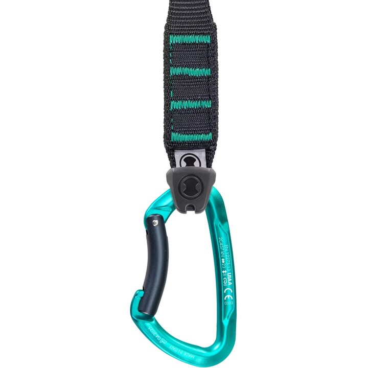 Juego de cintas exprés Skylotec Lime Set NY Pro 727431, paquete de 6, 12 cm, antracita / aguamarina