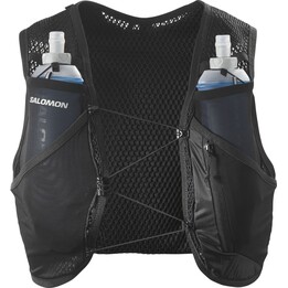 Colete de corrida Salomon Active Skin 4 553346 Preto / Metal Tamanho L
