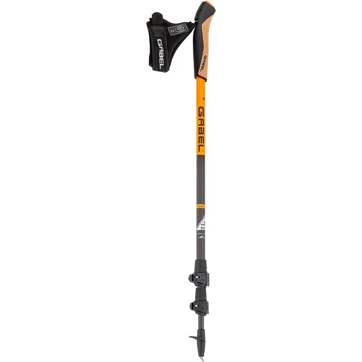 Bastones de marcha nórdica Gabel Carbon XT 3S FL 733535, 63-135 cm