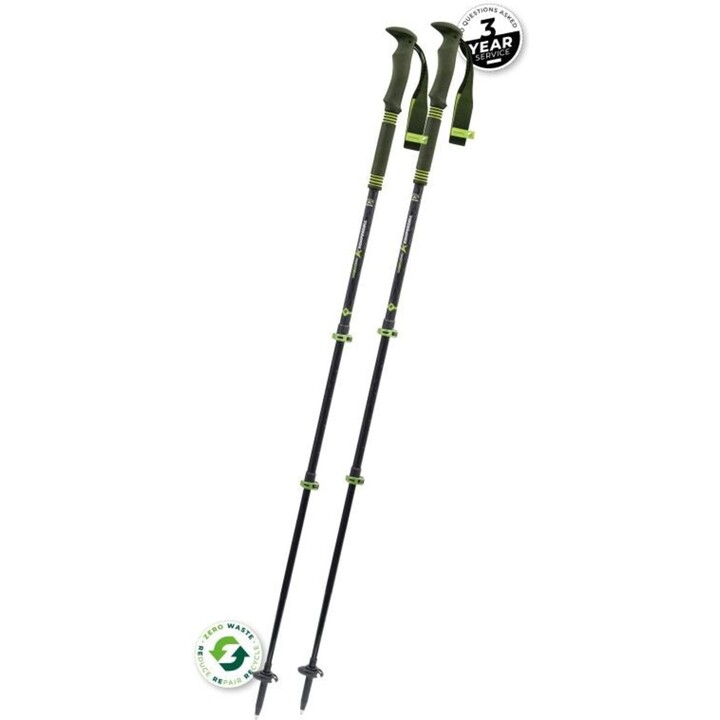 Bastones de senderismo Komperdell Carbon Pro Zero 622414, color verde
