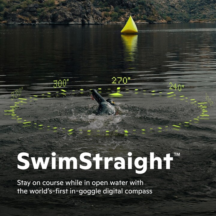 Gafas de natación inteligentes FORM Smart Swim 2 Light FSG320-SG-BK