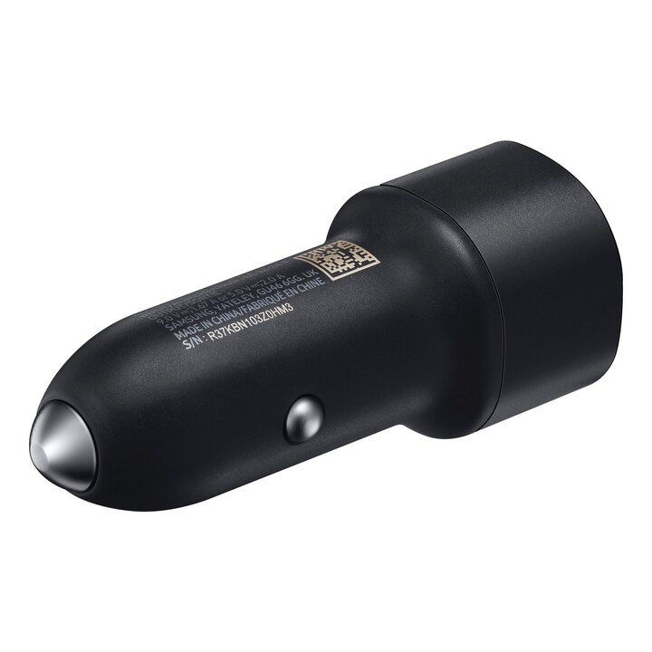 Samsung KFZ-Schnellladegerät mit 2 USB und 2-in-1 Datenkabel Schwarz, EP-L1100WB, 15W
