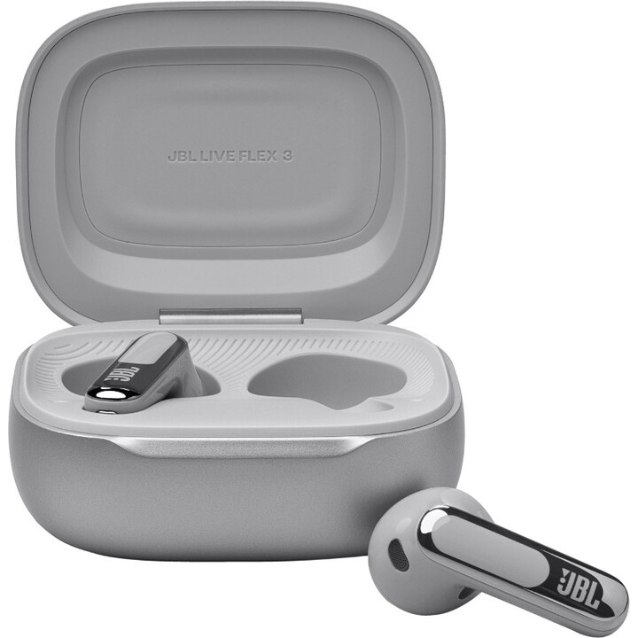 Cuffie in-ear wireless JBL Live Flex 3, colore argento, JBLLIVEFLEX3SIL