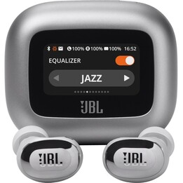 Écouteurs intra-auriculaires sans fil JBL Live Buds 3 argent, JBLLIVEBUDS3SIL